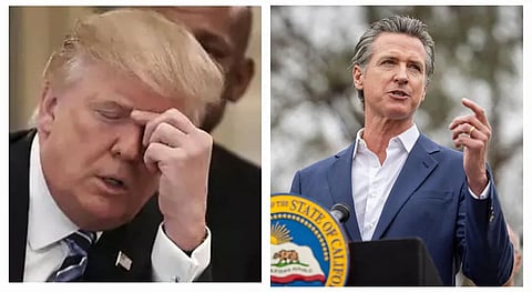 California Governor Gavin Newsom, Donald Trump