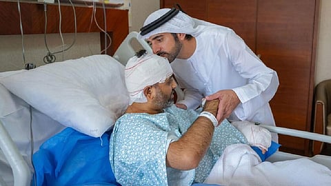 Dubai Crown Prince Sheikh Hamdan visits Captain Smith Machar.