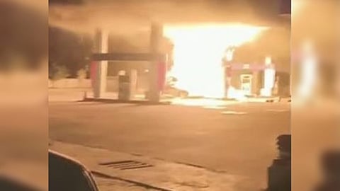 Footage of the accident
