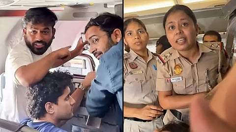 delhi police cjp leaders inside flight
