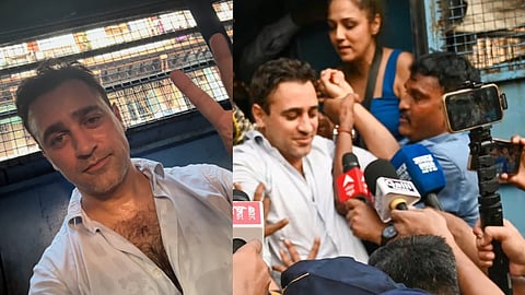 Actor Imran Khan in custody; selfie from police van
