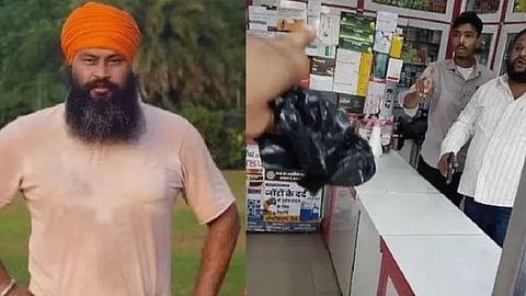 Parvinder Singh Jotta (left), visuals of the shooting (right)