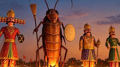 delhi ramlila committee to burn cockroach effigy on dussehra amid cjp protests