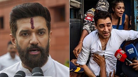 union minister chirag paswan against actor imran khan participation in protest against gyanesh kumar