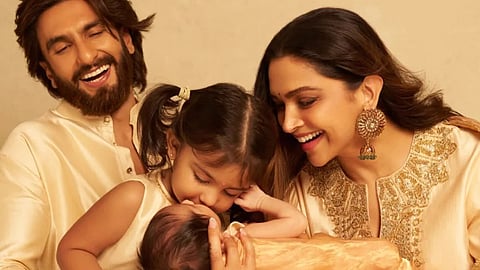 Ranvir singh deepika padukone dua devi family photo bollywood