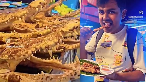 Ujjain Corporation initiates action against officer who ate crocodile meat during a trip to Thailand | Video
