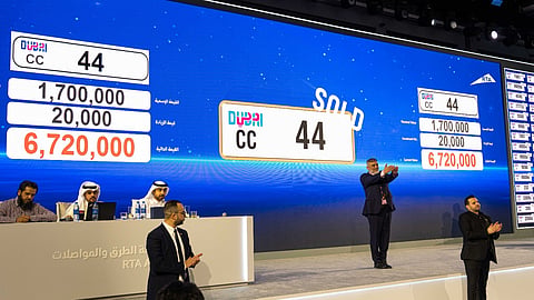 Dubai RTA generates over 6.5 crore dirhams in revenue from vehicle number plate auction