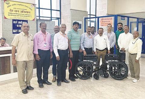 Wheel Chair donated to AIIMS -Seva Bharti
