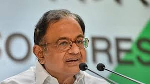 Congress leader P Chidambaram