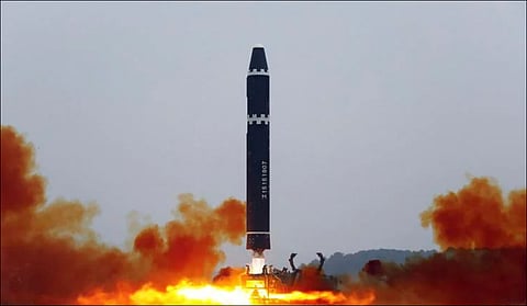 US bombers fly after North Korea missile test