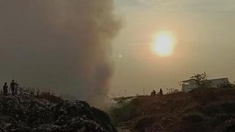 Air quality bad in parts of Kochi due to waste plant fire