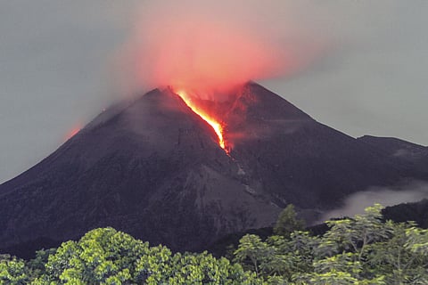 Indonesia's Merapi volcano spews hot clouds in new eruption