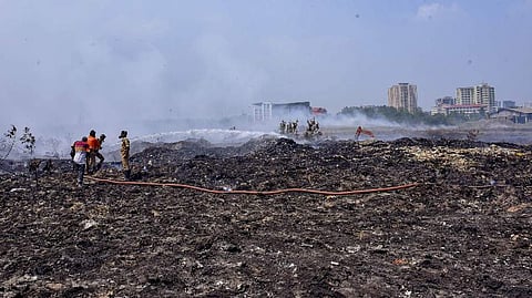 Fire at Brahmapuram waste plant in Kochi set deliberately, UDF claims in assembly