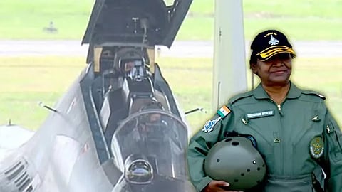 President flies on maiden sortie in fighter jet in Assam's Tezpur