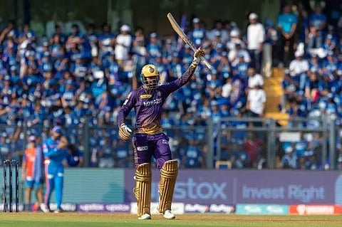Venkatesh Iyer's fastest ton in IPL 2023 powers KKR to 185/6 against Mumbai Indians