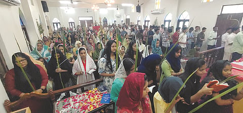 Palm Sunday celebrated,
Holy Week begins
