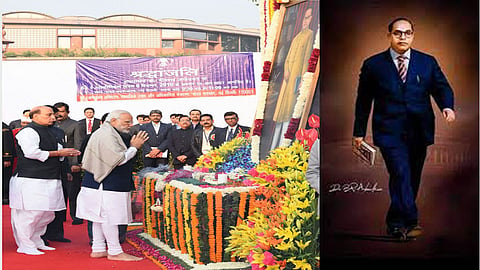 PM Modi pays tribute to Ambedkar