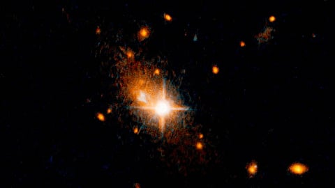 Accidental capture of Hubble shows runaway supermassive black hole