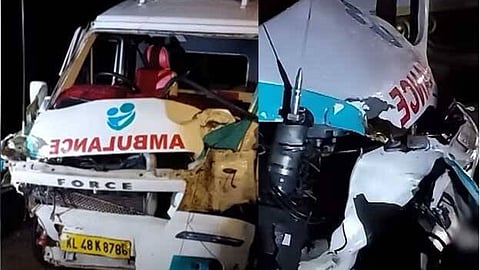 Patient among three persons killed as ambulance overturns in Kerala's Thrissur