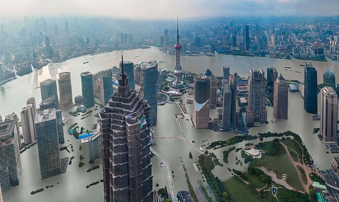 Rising sea levels could swamp sinking Shanghai