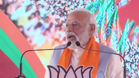 PM slams Congress, says its history is about "appeasing terror and terrorists"