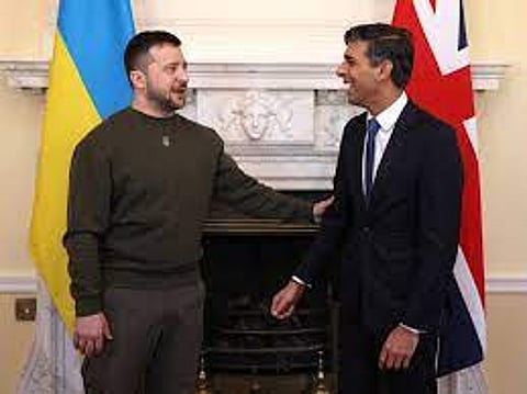 Sunak welcomes Ukraine President Zelenskyy on surprise visit to the UK