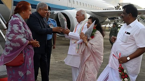 Vice President Jagdeep Dhankar arrives in Kerala on two-day visit