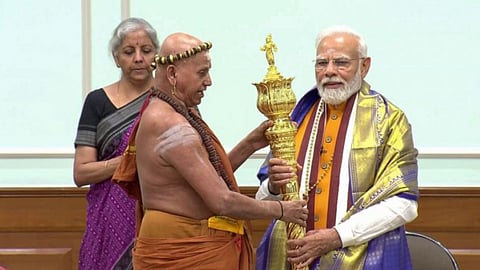 'Sengol' symbol of transfer of power, was kept as 'walking stick' at Anand Bhawan, says PM Modi