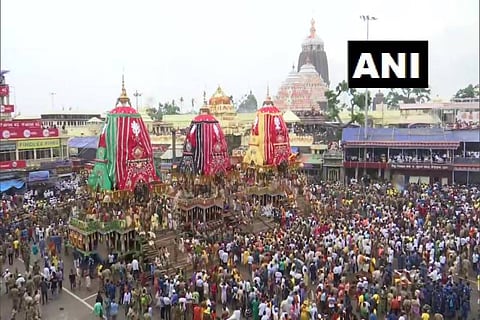 Thousands witness 'Nabajouban Darshan' of Lord Jagannath