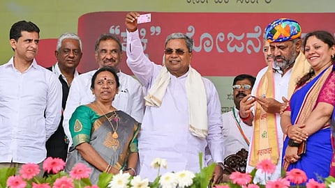 Congress govt rolls out first poll guarantee with launch of free bus rides for women across Karnataka