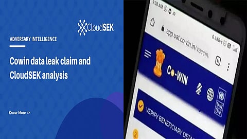Threat actors don't have access to entire CoWIN portal nor backend database: Report