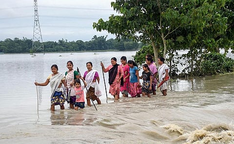 Flooding in north east rivers