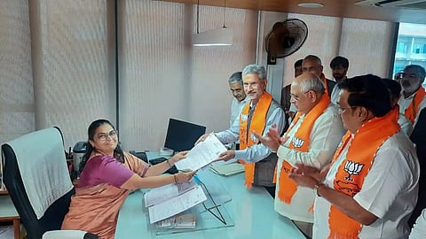 External Affairs Minister Jaishankar files nomination papers for Rajya Sabha polls from Gujarat