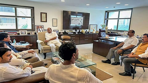 Sharad Pawar and Congress leaders