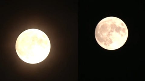 Super Blue Moon lights up sky