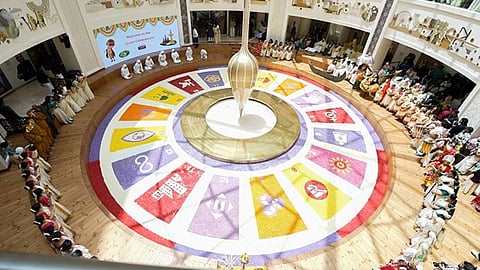 UAE's 250-square-metre Onam 'Pookalam' reflects the 17 Sustainable Development Goals