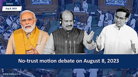 No confidence motion debate
