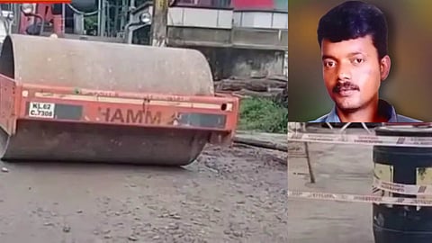 Road roller accident victim