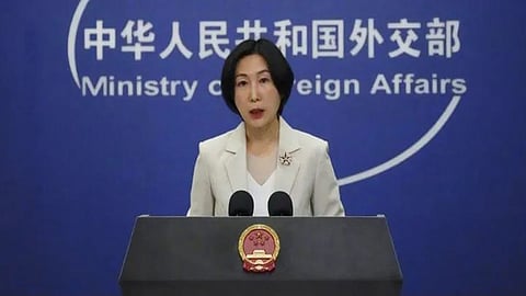 The Chinese foreign ministry spokesperson