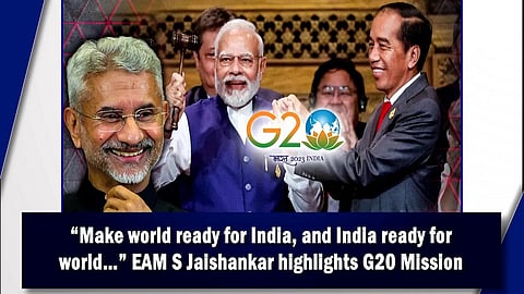 EAM S Jaishankar on G20 Summit New Delhi