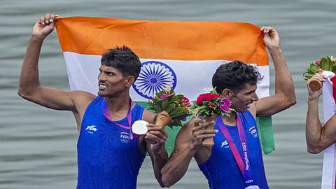 Asian Games Silver for Arjun and Arvind pair - men's rowing lightweight doubles sculls event