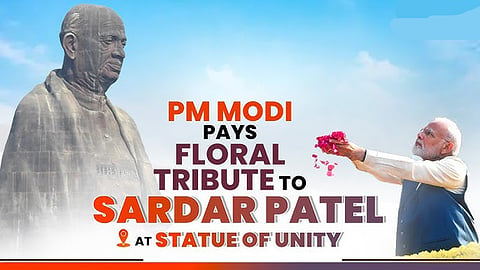National Unity Day - PM Narendra Modi pays tribute to Sardar Patel