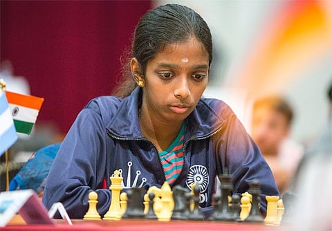 Vaishali downs former world champion Muzychuk; in joint lead: