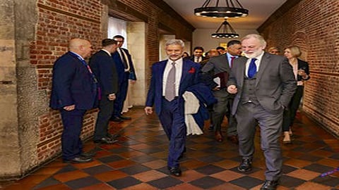 EAM S Jaishankar with British National Security Adviser Tim Barrow