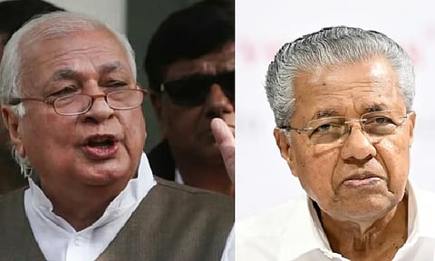 Kerala Governor Arif Mohammed Khan and CM Pinarayi Vijayan