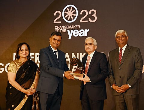 The Reserve Bank of India (RBI), under the stewardship of its Governor Shaktikanta Das, was honoured with the 'Changemaker of the Year' award recentl