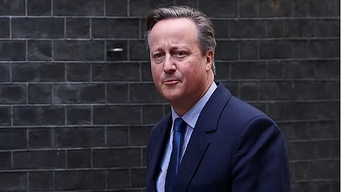 UK former PM David Cameron - the new foreign secretary.
