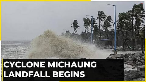 Cyclone Michaung landfall in AP