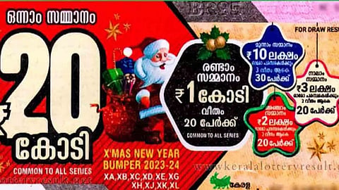 Kerala Christmas New Year Bumper Lottery 2024