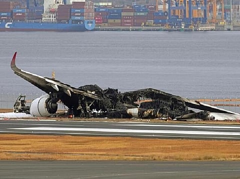 Planes collide and catch fire at Tokyo's Haneda Airport, killing 5; hundreds evacuated safely
